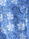 Camisa playera de algodón con estampado floral tropical de manga corta para hombre