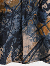 Camisa de manga corta con botones y bolsillo abstracto de verano para hombre