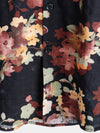Camisa playera informal de algodón con estampado floral de manga corta para hombre