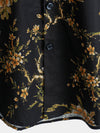 Camisa de manga corta de algodón con estampado floral para hombre