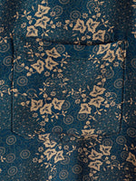 Camisa de verano con bolsillo y estampado retro para hombre