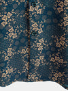 Camisa de verano con bolsillo y estampado retro para hombre