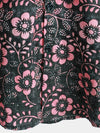 Camisa hawaiana de manga corta con bolsillo floral rosa para hombre