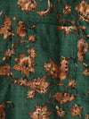 Camisa de manga corta transpirable con bolsillo y estampado floral retro para hombre