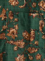 Camisa de manga corta transpirable con bolsillo y estampado floral retro para hombre