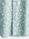 Camisa de playa de manga corta de algodón con estampado floral de verano para hombre