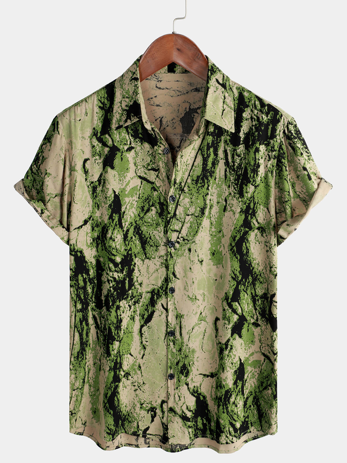 Men's Retro Holiday Breathable Hawaiian Short Sleeve Shirt