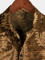Camisa hawaiana de manga corta transpirable retro festiva para hombre