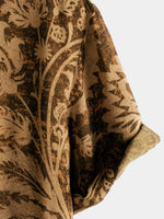 Camisa hawaiana de manga corta transpirable retro festiva para hombre