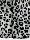 Camisa de manga corta casual de algodón para hombres con estampado de leopardo blanco y cheetah rock