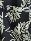Camisa hawaiana de manga corta con estampado de hojas de verano para hombre