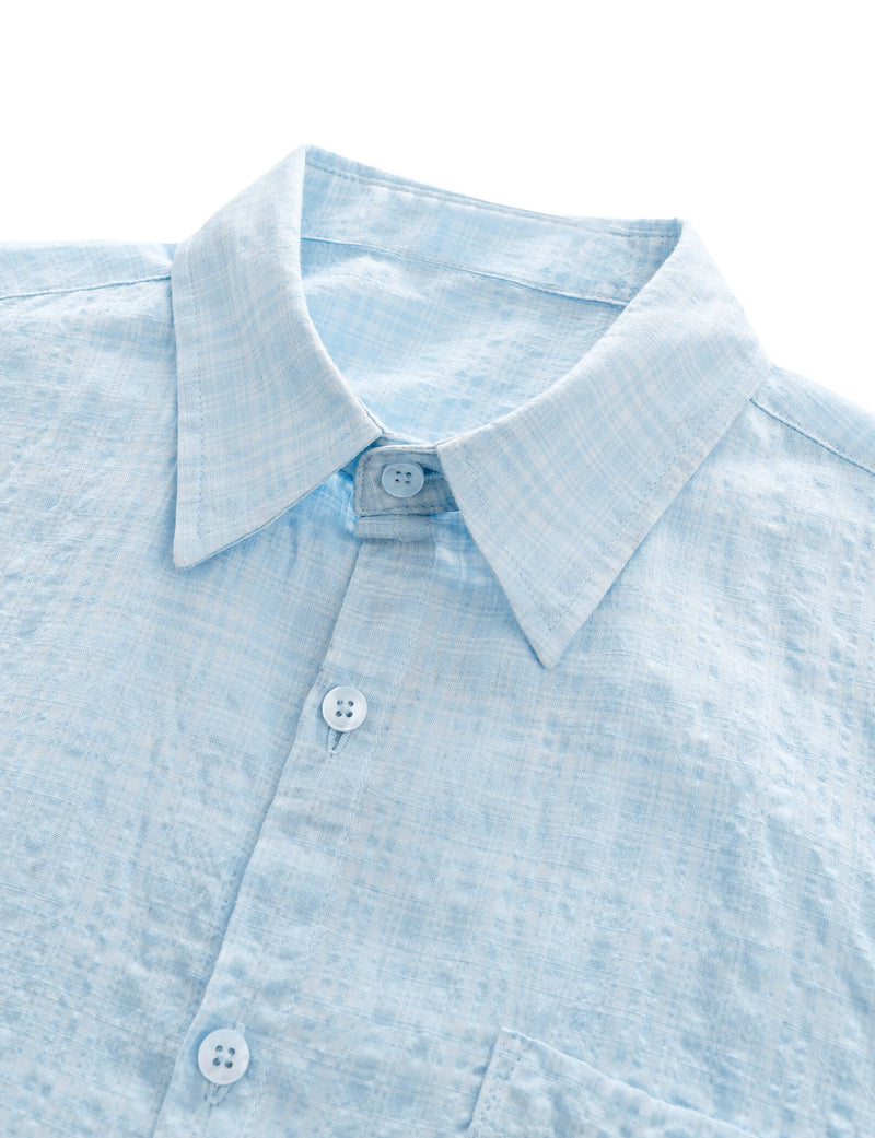 Camisa hawaiana informal a cuadros para hombre, ideal para vacaciones de verano en la playa