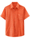 Camisa hawaiana informal a cuadros para hombre, ideal para vacaciones de verano en la playa