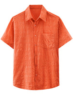 Camisa hawaiana informal a cuadros para hombre, ideal para vacaciones de verano en la playa
