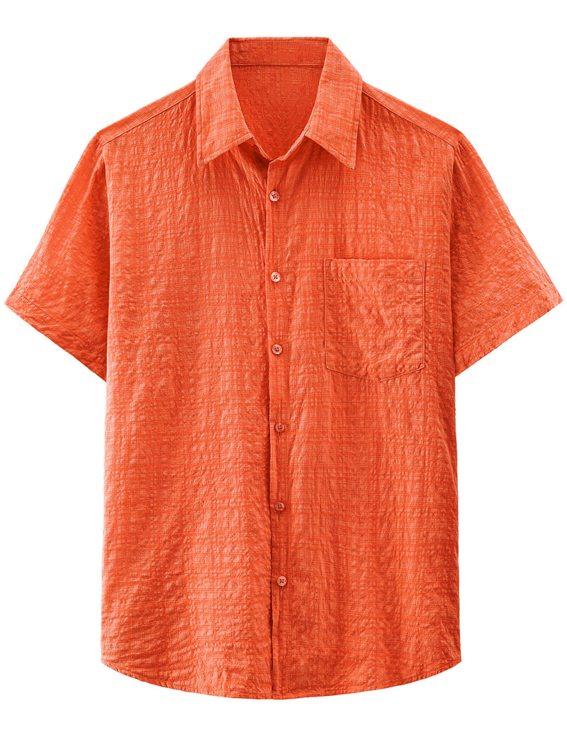 Camisa hawaiana informal a cuadros para hombre, ideal para vacaciones de verano en la playa