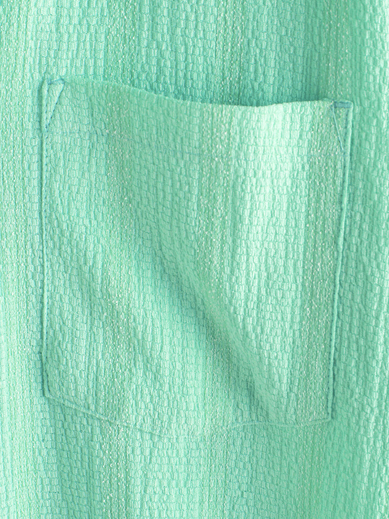 Camisa informal de manga corta con bolsillo a rayas de verano para hombre